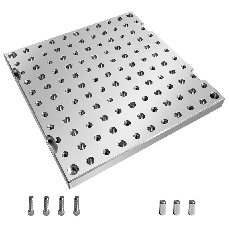 JMSMSH 10"x10"x0.8" Aluminum 6061 Fixture Plate Jig Custom CNC Machining Manufacturing - Image 1